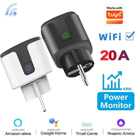 Smarte Steckdose EU 16A WLAN Smart Plug Alexa Google Home Tuya Smart Life APP