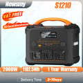 Newsmy S1210 Tragbare Powerstation 2000W Solargenerator 1102,5Wh LMFP-Batterie für Notstromversorgung zu Hause und im Freien