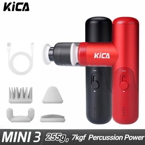 KiCA Mini 3 Pocket Massage Gun 255g Ultra-Kompakt Reise Muskelmassager Fitness Büro Sport Recovery Faszienpistole
