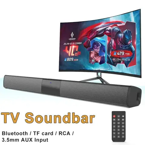 Drahtlose Subwoofer Soundbar TV Bluetooth Lautsprecher FM Radio Bass Bluetooth Caixa