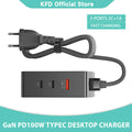 PD3.0 100W 65W GaN USB-C Schnellladegerät Dual Typ-C Laptop Asus HP Xiaomi Samsung Schnellladung