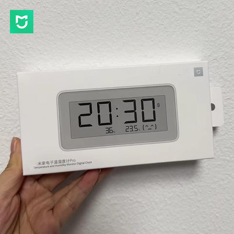 Xiaomi MIJIA E-Ink Bildschirm Temperatur Luftfeuchtigkeit Pro 3.7 Zoll Bluetooth Digitaluhr App
