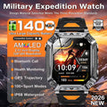 1400mAh Ultra Smartwatch Outdoor GPS 10ATM Bluetooth Taschenlampe AMOLED Sport