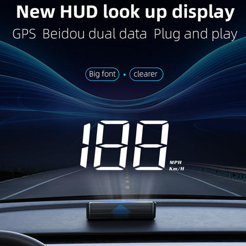 M2 HUD Head Up Display GPS LED Digital Tacho Windschutzscheibe Projektion Geschwindigkeit