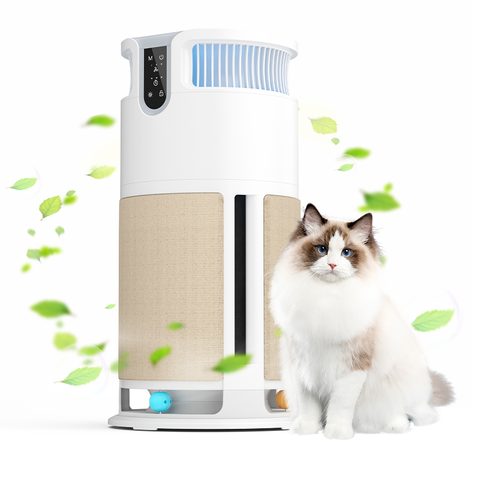 Smart Tuya WLAN-Luftreiniger HEPA-Filter Haarentfernung Haustiere für Große Räume