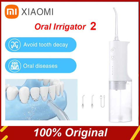XIAOMI MIJIA Elektrische Munddusche 2 MEO705 200ml Mikronebel-Blase 3-Modus Zahnreiniger Smart