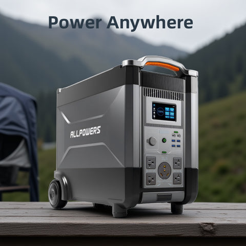 ALLPOWERS R4000 Powerstation 3456Wh LiFePO4 Erweiterbar UPS Solargenerator Stromausfall Backup Camping Wohnmobil