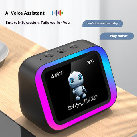 TF26pro AI Smart Bluetooth Lautsprecher LCD Display RGB HiFi AI Sprachassistent Smart Uhr Desktop