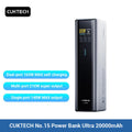 CUKTECH No.15 Powerbank 20000mAh 165W Display 2-Port Macbook iPhone Laptop Ultra-Fast Charging Smart
