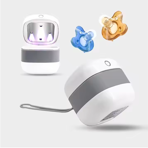 JUSTLANG Tragbar Baby Schnuller Sterilisator Box Mini UV Licht Flasche Nippel Beißring Milchpumpe