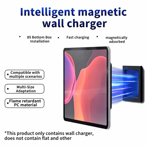 Magnetische Wandhalterung Tablet USB-C Kabellos Ladestation Smart Home Steuerungspanel iPad Android