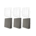 MOES Smart Lichtschalter Tuya ZigBee Kein Neutralleiter 2 3 Wege Alexa Google APP Remote
