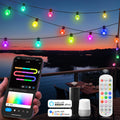 Tuya Smart WiFi LED Lichterkette G40 15m 25 Glühbirnen USB Außen Garten Weihnachten Girlande Smart