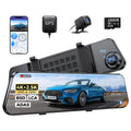 AZDOME PG17 Max Smart 4K Rückspiegel Dashcam 12 Zoll Touchscreen ADAS BSD LCA 24H Parküberwachung Loop Smart
