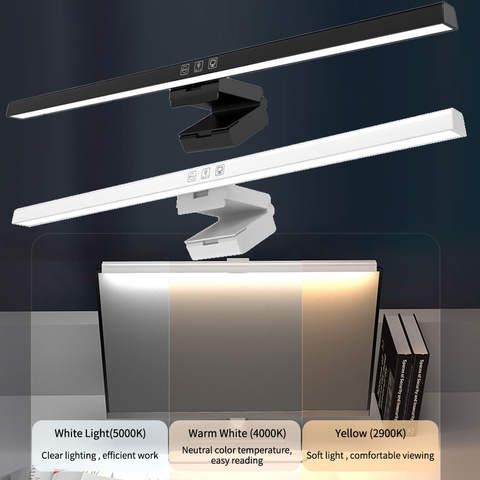 LED Monitor Lichtleiste Stufenlos Dimmbar 50cm Augenpflege USB Schreibtischlampe Laptop Arbeit