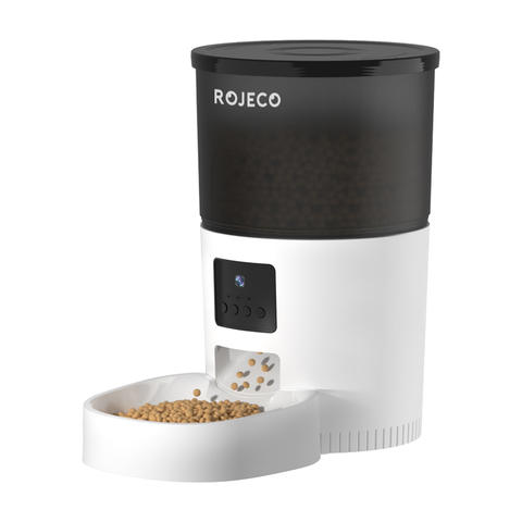 ROJECO Futterautomat Kamera Video Smart Voice Recorder Fernbedienung Katze Hund Smart