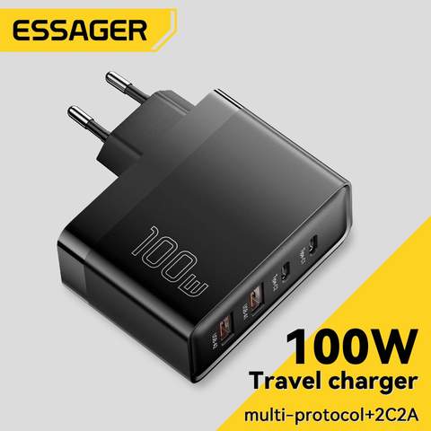 Essager 100W GaN USB-C Schnellladung PD QC 4.0 iPhone MacBook Xiaomi Schnellladegerät