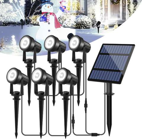 1/2/4/6 LEDS Solar Spotlight Outdoor Garten Wand IP65 Wasserdicht Baum Straße Landschaft Hof
