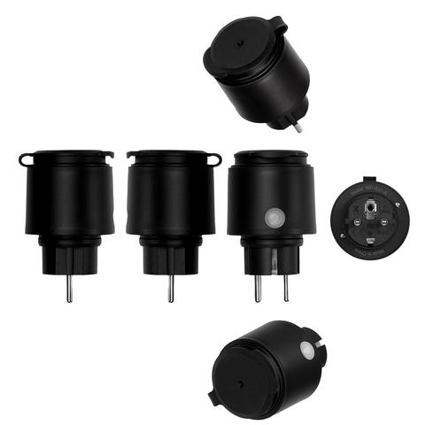 MOES Tuya WiFi Smart Plug 16A EU Steckdose IP44 Wasserdicht Power Strom Monitor Alexa Google Hause