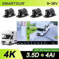 AHD 1080P 360 Grad 3.5D Vogelsicht 4-Kanal DVR Bus LKW 12-36V Rundumsicht Kamerasystem Smart