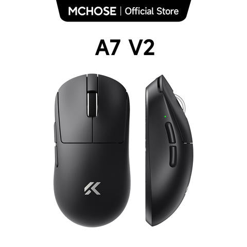 MCHOSE A7 V2 Gaming-Maus 8000Hz Polling Rate PAW3950 TI Ultraleicht Kabellos Esports Smart