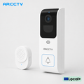 ARCCTV 4MP Dual-Band WLAN Video-Türklingelkamera Zwei-Wege-Gegensprechanlage Infrarot-Nachtsicht IP66 wasserdicht