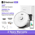 Redroad R11 3-in-1 Roboter-Staubsauger Wischroboter Selbstentleerung 20000Pa LiDAR Navigation 90 Min App-Steuerung Smart Home