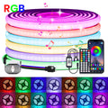 IP68 Wasserdicht RGB COB LED Streifen WiFi Bluetooth 12V 24V 576LEDs Flex Lampe Gaming Smart
