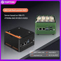 Pocket NAS Intel N355 N100 4x M.2 NVMe Silent DDR5 2x 2.5G LAN HDMI Mini-PC Home Server Smart