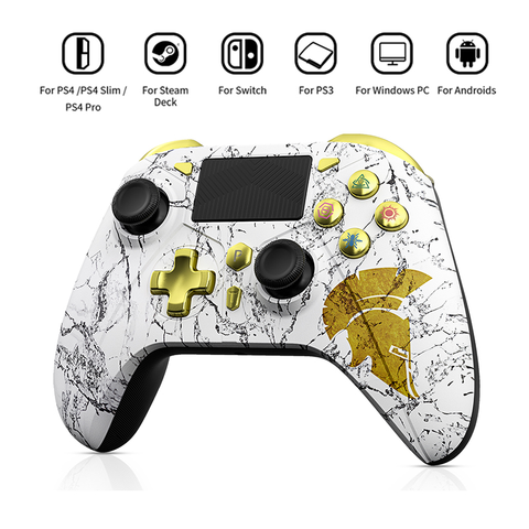 Spiel Controller Bluetooth PS4 Slim Pro Wireless Gamepad PC Dual Vibration iOS Android