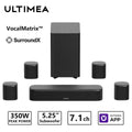 ULTIMEA 350W 7.1 Kanal Soundbar Heimkino Subwoofer 4 Surround-Lautsprecher App-Steuerung Smart TV Soundbar