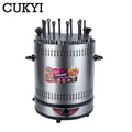CUKYI Elektrogrill 6-10 Sticks Automatisch Rotierend Timing Rauchfrei BBQ Spieße Hammelfleisch Smart