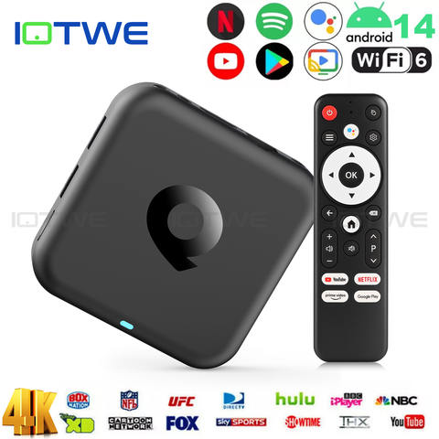R69Q Smart TV Box Google Assistant Android 14 2GB 32GB Bluetooth 5.4 Allwinner H313 4K Dual Wifi 5G