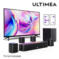 ULTIMEA 7.1 Kanal Soundbar mit 4 Surround-Lautsprechern App-Steuerung virtueller Surround-Sound Heimkino TV Smart