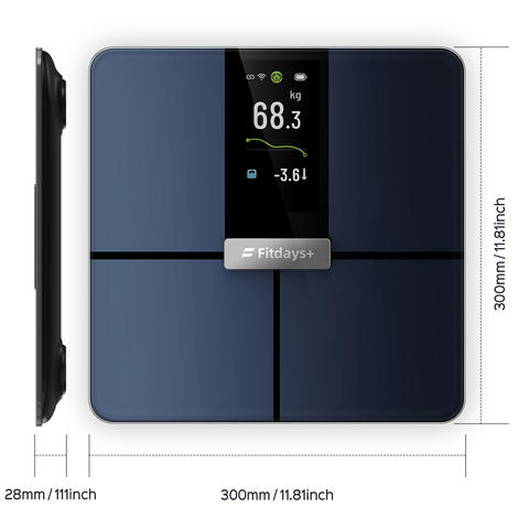 Smart WiFi Körperfettwaage Kabellos Digital Körperzusammensetzungsanalysator Heimfitness App-Tracking Badezimmer