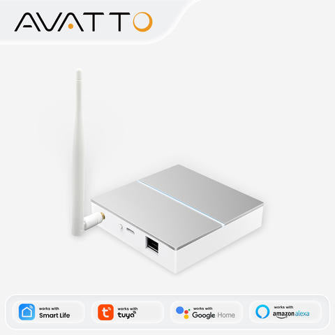 AVATTO Tuya ZigBee Gateway Hub Antenne Smart Bridge Wired Mesh Hausautomation Alexa Google Home Smart Home