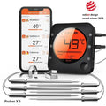 Bluetooth Fleischthermometer Digital Grill 6 Sonden Smoker Kochen Backofen Süßigkeiten
