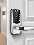 WiFi Smart Türschloss APP Biometrisch Fingerabdruck Passwort Smartcard USB Notfallladegerät Smart