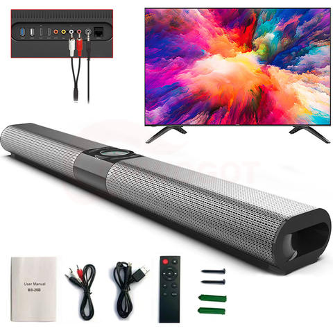 Kabellose Soundbar Bluetooth Musiksystem Superkraftvoll Surround Stereo Heimkino TV