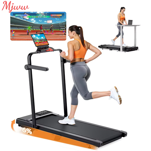RUNimon 4in1 Laufband 12km/h 9% Neigung 2.5PS Fernbedienung LED Home-Office platzsparend Smart