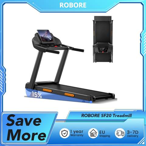 ROBORE SF20 Faltbares Smart Laufband 15% Steigung 12km/h 136kg 3.0 PS Bürstenlos APP Smart
