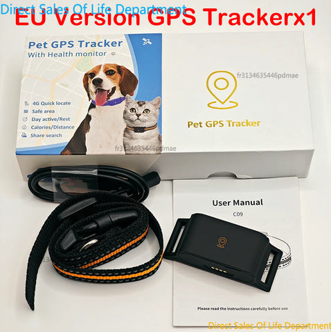 Mini 4G GPS Haustier Tracker IP67 Wasserdicht Echtzeit Hund Katze Halsband APP Smart