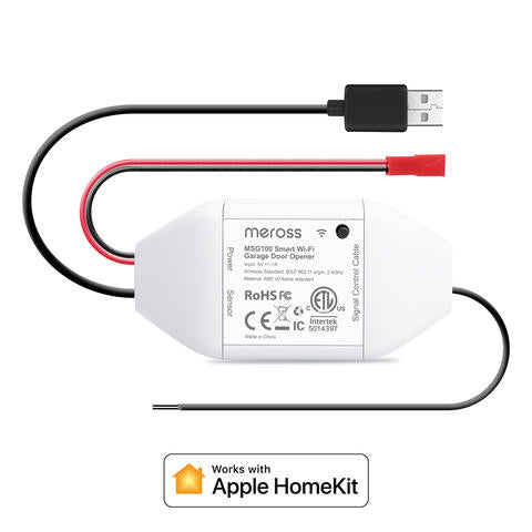 Meross HomeKit Smart WiFi Garagentoröffner Controller Sensor Apple HomeKit Alexa Google SmartThings App
