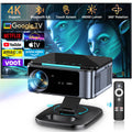XIWBSY 4K Google TV Projektor 46000 Lumen TOF Laser-Fokus Tageslicht Heimkino Smart Beamer