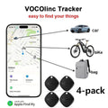 VOCOlinc 4er Set Mini Smart Tag Apple Find My Schlüsselfinder Anti-Verlust Bluetooth Tracker iOS