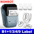 NIIMBOT B1 Etikettendrucker 5.1cm Selbstklebend Bluetooth Wasserdichte Etikettenrolle Mini Tragbar Smart