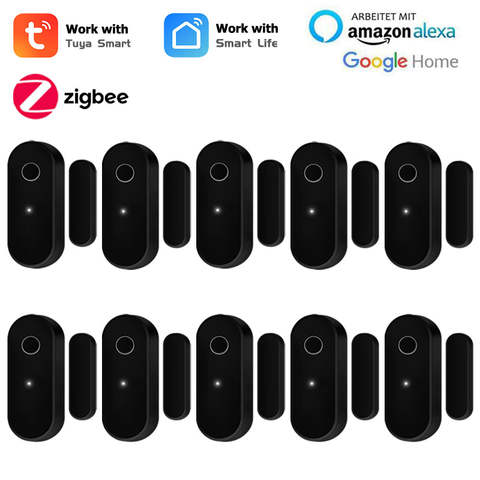Tuya Zigbee Tür Fenster Sensor Offen Geschlossen Detektor Smart Home Sicherheit Smart Leben App