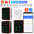 WiFi 15-in-1 Luftqualitätsdetektor TFT PM2.5 CO CO2 TVOC HCHO AQI Tester