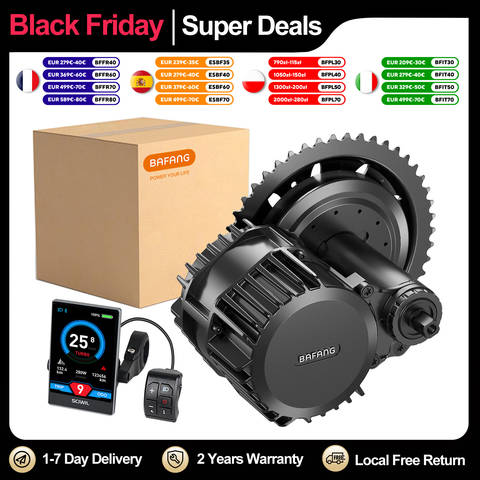 Bafang Smart BBSHD 1000W 48V 52V Mittelantriebsmotor E-Bike Umbausatz BBS03 68-120mm Display Elektrofahrrad Smart