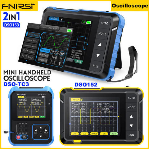 FNIRSI DSO-TC3 DSO152 Mini Handheld Digital 2-in-1 Oszilloskop 48MS/s 10MHz Reparaturwerkzeug